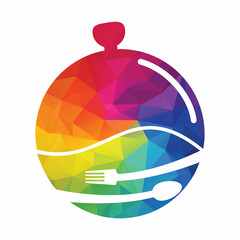 Healthy Food Logo Template Design. Organic food logo concept.