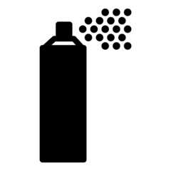 Spray Can Paint Flat Icon Isolated On White Background