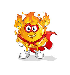 meteor heroes vector. cartoon character