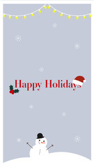 Fototapeta na wymiar Holiday greeting card