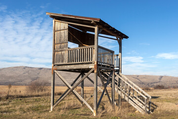 Autumn view of Aldomirovtsi marsh, Bulgaria