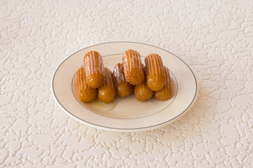 fresh sweet in a patisserie