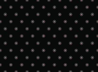 La ligne abstraite mignonne de petites fleurs blanches façonne le fond continu de modèle de motif géométrique. Onopordum acanthium moderne geo ditsy tissu floral conception textile swatch dames robe partout bloc d& 39 impression.