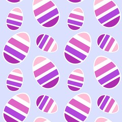 Easter seamless pattern with eggs for wallpaper and fabrics and textiles and packaging and gifts 