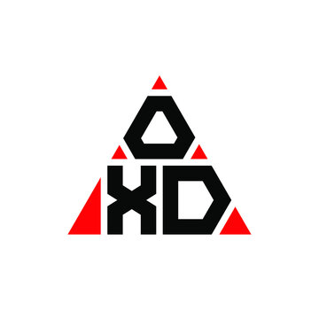 OXD triangle letter logo design with triangle shape. OXD triangle logo design monogram. OXD triangle vector logo template with red color. OXD triangular logo Simple, Elegant, and Luxurious Logo...