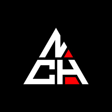 NCH triangle letter logo design with triangle shape. NCH triangle logo design monogram. NCH triangle vector logo template with red color. NCH triangular logo Simple, Elegant, and Luxurious Logo...