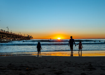 Sunset on the beach