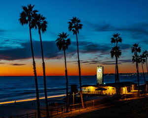 Sunset over the Beach - obrazy, fototapety, plakaty