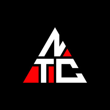NTC triangle letter logo design with triangle shape. NTC triangle logo design monogram. NTC triangle vector logo template with red color. NTC triangular logo Simple, Elegant, and Luxurious Logo...