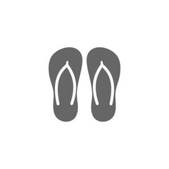 Flip flop icon design template vector isolated illustration