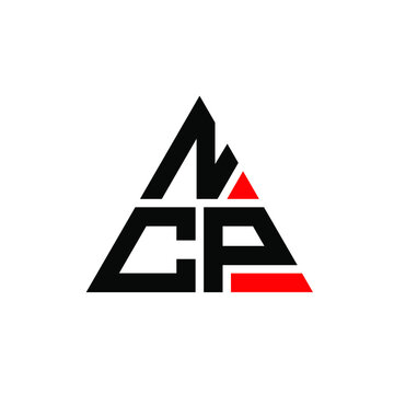 NCP triangle letter logo design with triangle shape. NCP triangle logo design monogram. NCP triangle vector logo template with red color. NCP triangular logo Simple, Elegant, and Luxurious Logo. NCP 