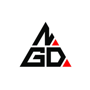 NGD triangle letter logo design with triangle shape. NGD triangle logo design monogram. NGD triangle vector logo template with red color. NGD triangular logo Simple, Elegant, and Luxurious Logo...