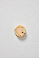 Shortbread cookie on a white background