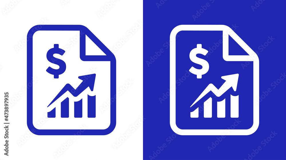 Poster business report icon. statistic and analysis file vector illustration.