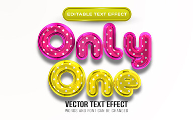 Only one text effect