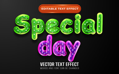 Special day text effect