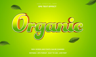 editable 3d organic text effect