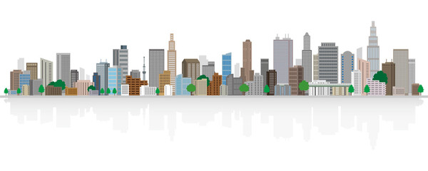 街並みのベクターイラスト. 