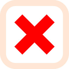  Incorrect icon symbol logo with rounded line square shape