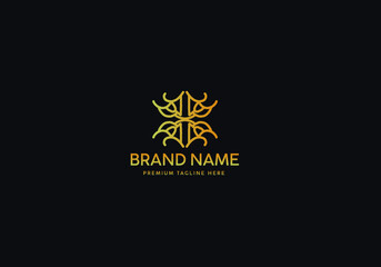 Monogram Luxury Logo Template, Logo Luxury, Logo Gold classic, Icon Logo Gold luxury, Branding