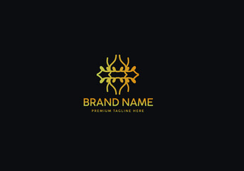 Monogram Luxury Logo Template, Logo Luxury, Logo Gold classic, Icon Logo Gold luxury, Branding