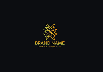 Monogram Luxury Logo Template, Logo Luxury, Logo Gold classic, Icon Logo Gold luxury, Branding