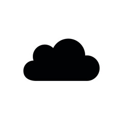 Cloud icon. Server symbol for website, mobile app, ui. Database storage. Isolated vector illustration on white background.