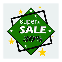 Super Sale, On Colored Background, Special Offer