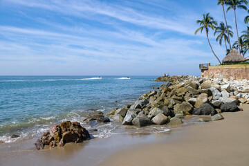 Obraz premium Mexican vacation Puerto Vallarta beaches and sea.