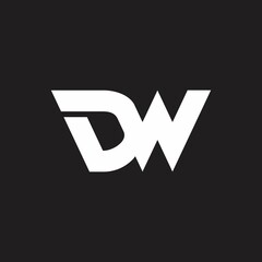 dw logo design simple and clean