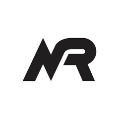 nr logo design simple and clean
