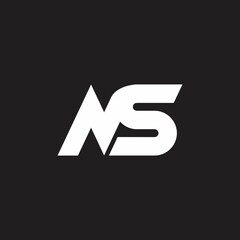 ns logo design simple and clean