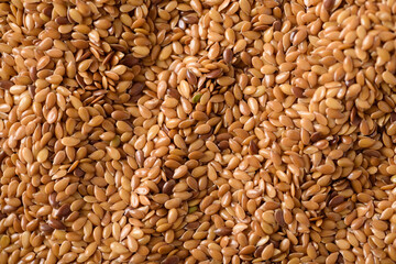 Close-up shot of flaxseed, a natural food ingredient for good health