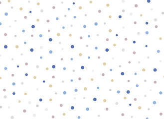 紙吹雪の背景　寒色　ブルー系　パーティ　装飾　飾り　明るい色味　丸