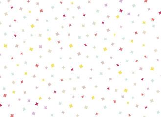 紙吹雪の背景　ポップなカラー　パーティ　装飾　飾り　明るい色味　シンプルな花