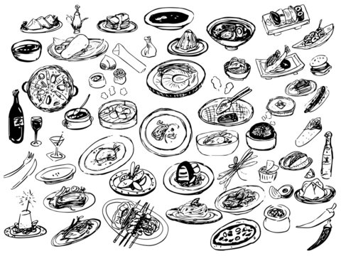 世界の料理のイメージ