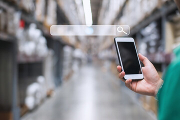 Businessman using phone searching Browsing Internet Data Information.Networking Concept,Searching information data on internet networking concept.