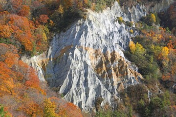 秋の白神山地　日本キャニオン