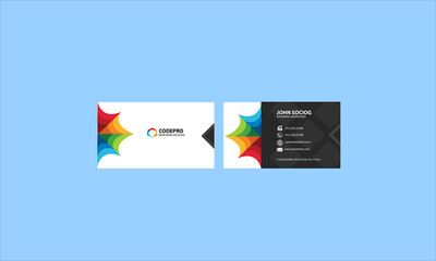 Modern business card design template, Clean professional business card template, visiting card, business card template, card template, card vector.