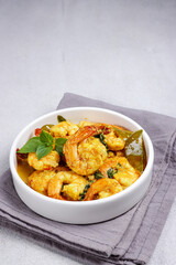 Udang Tuturuga, a traditional food from Manado, East Indonesia. Made from shrimp with so many spices, herb and coocnut milk.