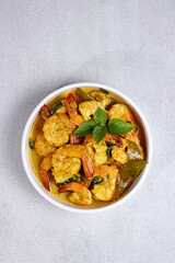 Udang Tuturuga, a traditional food from Manado, East Indonesia. Made from shrimp with so many spices, herb and coocnut milk.