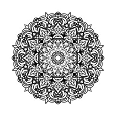Circular pattern mandala art decoration elements
