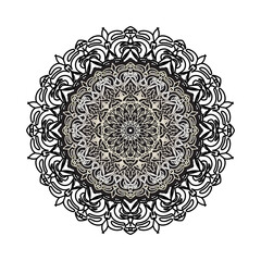Circular pattern mandala art decoration elements