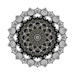 Circular pattern mandala art decoration elements