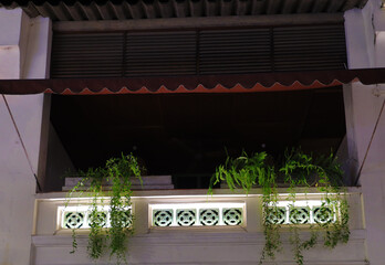 Obraz premium Sino Portuguese Colourful and decorative house in Old Phuket Town Phuket thailand 