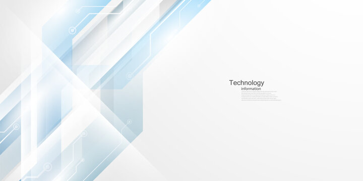 Abstract light blue and white background poster with dynamic technology network vector illustration