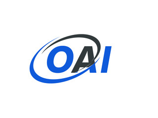 OAI letter creative modern elegant swoosh logo design