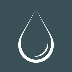 Water drops droplet raindrops oil blood icon illustration cut