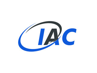 IAC letter creative modern elegant swoosh logo design