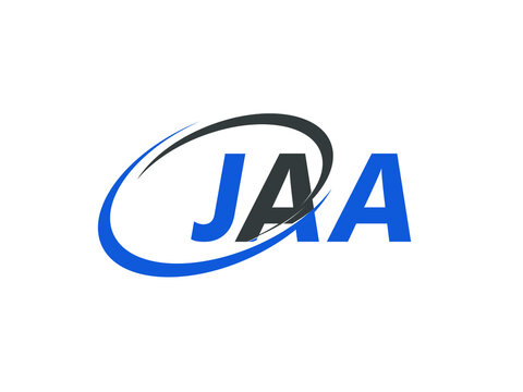 JAA letter creative modern elegant swoosh logo design